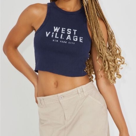 West  Village high neck Crop-Top - New with tags - Picture 1 of 2
